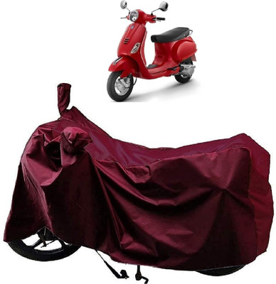 KEDIT Two Wheeler Cover for Vespa(Vespa, Maroon)