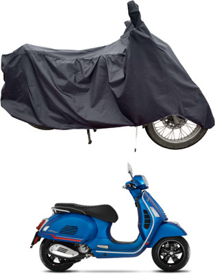 Tricway Two Wheeler Cover for Vespa(GTS Super 300 BS6, Grey)