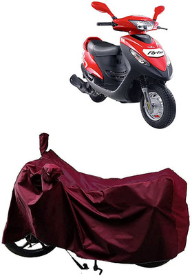 KEDIT Two Wheeler Cover for Mahindra(Flyte, Maroon)