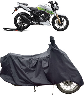 Tricway Two Wheeler Cover for TVS(Apache RTR 200 Fi E100, Grey)