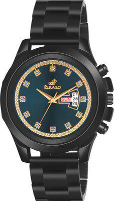 PIRASO D&D RS24 TURQUOISE ANALOG DAY AND DATE WORKING||TURQUOISE DIAL||BLACK CHAIN|| WATCH FOR MEN & BOYS Analog Watch  - For Boys