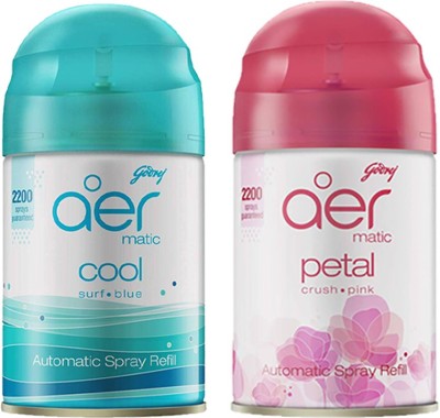 Godrej COOL BREEZE AND CRUSH PETAL, PACK OF 2 Refill(2 x 225 ml)