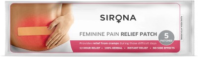 SIRONA Herbal Feminine Period Pain Relief Patches for Menstrual & Body Cramp Plaster & Patch(5 Patches)