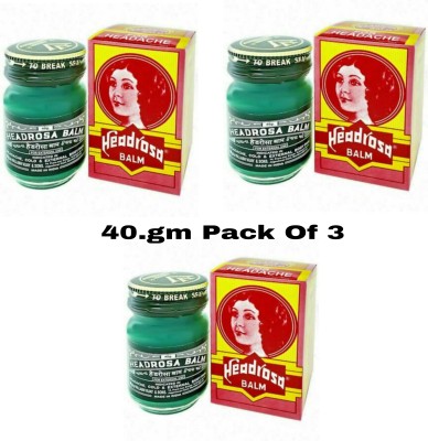 Headrosa pain relief balm pack 3 Balm(3 x 40 g)