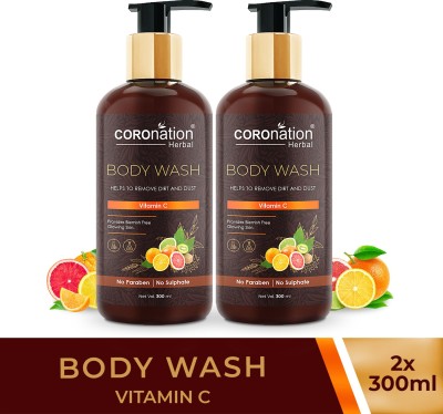 COROnation Herbal Vitamin C Body Wash - Pack of 2(2 x 300 ml)