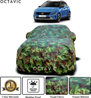 octavic Car Cover For Hyundai Kona Electric (With Mirror Pockets)(Green)