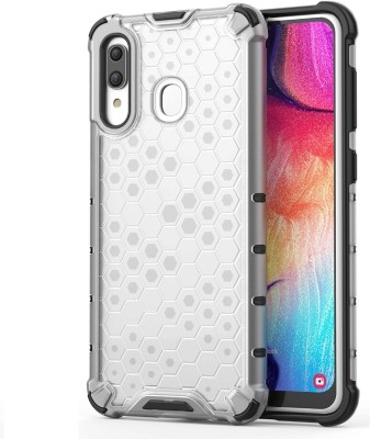 S-Softline Back Cover for Samsung Galaxy A30, Made of premium Soft TPU inside and Hard Polycarbonate outside.(Transparent)