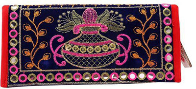 Vijendar Collection Casual Blue  Clutch