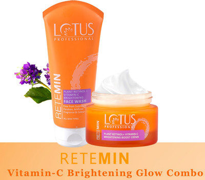 Lotus Professional Retemin Plant Retinol + Vitamin-C Brightening Glow Combo(2 Items in the set)