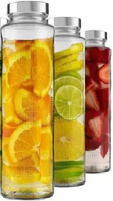 CROCO JAR Glass Honey Jar  - 750 ml(Pack of 3, Clear)