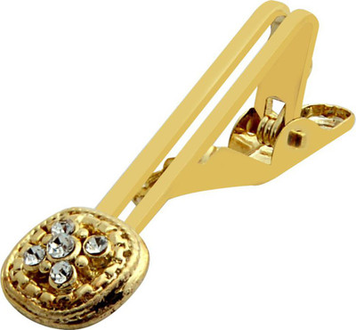EXOTICA Fashions Brass Tie Pin Set(Gold)