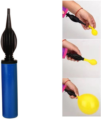 Shopperskart Two-Way Hand Air Pumps for Balloons Inflate Balloon Pump(Blue)