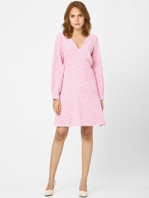VERO MODA Women A-line Purple Above Knee/Mid Thigh Length Dress