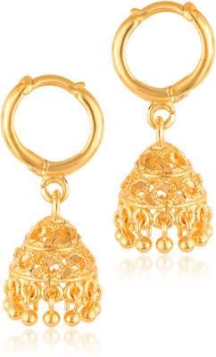 VIVASTRI Beautiful & Elegant Golden Jhumki Earrings For Women And Girls Alloy Jhumki Earring