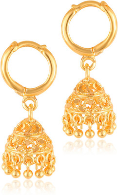 VIVASTRI Vivastri Beautiful & Elegant Golden Jhumki Earrings For Women And Girls Alloy Jhumki Earring