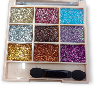 ADJD Eye shadow Palette Metallic Shimmer Pigmented Mineral Platte 10 g(MULTI COLOR)