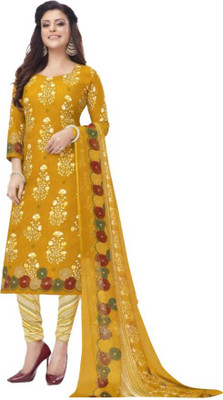 ANIRAV Crepe Printed Kurta & Patiyala Material
