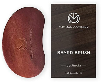 THE MAN COMPANY Beard Brush with Nylon Bristles | Pocket Size | for Fizz Free Finish