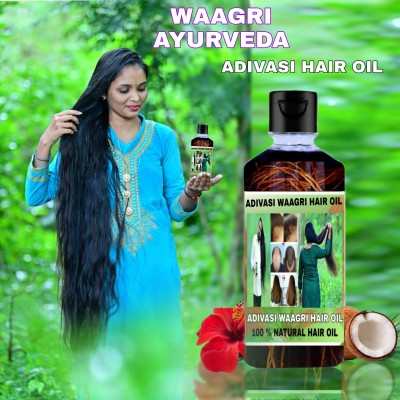 WAAGRI AYURVEDA Adivasi herbal Hair oil for hair growth oil and dandruff control oil Hair Oil(200 ml)