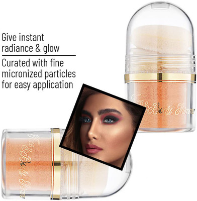 KA-KAIASHA POWDER HIGHLIGHTER ORANGE SHADE PACK OF 1 Highlighter(ORANGE)