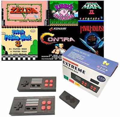 gamseria Newest Extreme Mini Game Box - Handheld Video Game Player (620 Games) 1 GB with Contra Limited Edition  Joystick(Black, For PC)