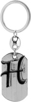 gtrp Alphabet Letter H Metal Design-KC40 Key Chain (Silver) Key Chain