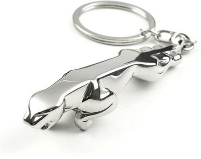 gtrp Jaguar Logo Metal Key Chain (Silver) Key Chain
