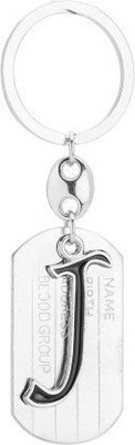 gtrp Alphabet Letter J Metal Design-KC40 Key Chain (Silver) Key Chain