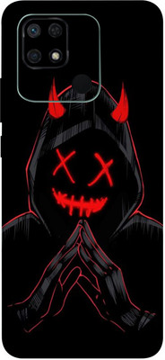 BUGGU REDMI 10C Mobile Skin(Black Devil Skin With High Matte Finish.)