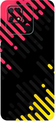 BUGGU REDMI 10C Mobile Skin(Abstract Lines Skin With High Matte Finish.)