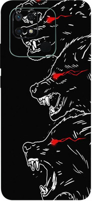BUGGU REDMI 10C Mobile Skin(Angry Wolf Skin With High Matte Finish.)
