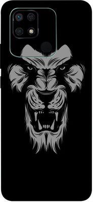 BUGGU REDMI 10C Mobile Skin(Black Lion Skin With High Matte Finish.)