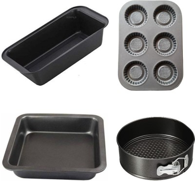 Durgma Carbon Steel Cake Mould 1(Pack of 4)