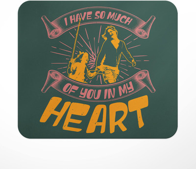 LASTWAVE I have so much of you in my heart, Mother Quote Design Printed for Computer Non Slip Base Mousepad(Multicolor)