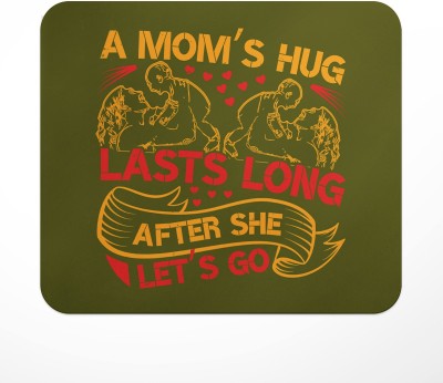 LASTWAVE A moms hug lasts long after she lets go, Mother Quote Design Printed Mousepad(Multicolor)