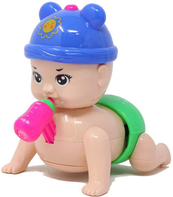 NIYAMAT Musical Baby Crawling Early Learning Plastic Toy with 3D Lights & Sound(Multicolor)