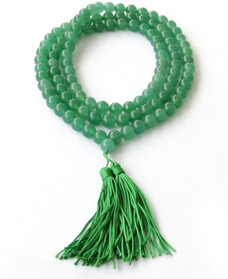 numeroastro Green Hakik Mala Agate Stone Chain