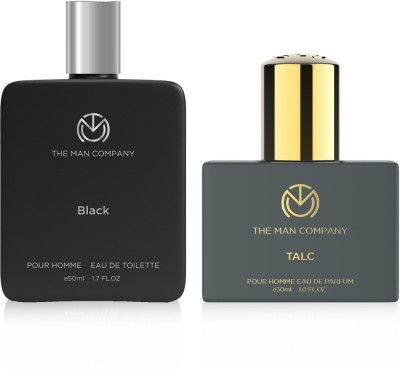 THE MAN COMPANY Black EDT 50ml with Talc 30ml EDP Perfume – 80 ml