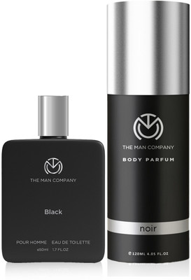THE MAN COMPANY Black EDT 50ml with Noir 120ml Body Perfume – 170 ml (For Men)