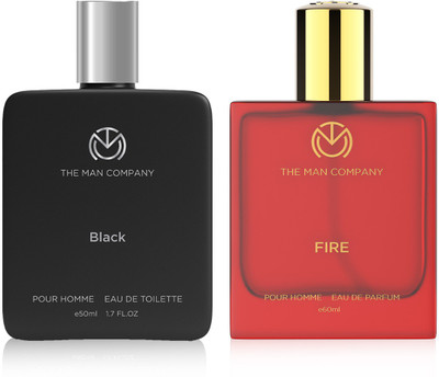 THE MAN COMPANY Black EDT 50ml with Fire EDP 60ml Eau de Parfum – 110 ml (For Men)