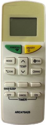 SHIELDGUARD Remote Control 132A Compatible for AC Daikin Remote Controller(White)