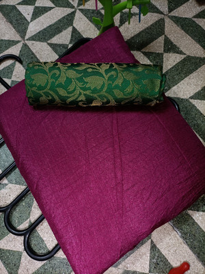 Juhi Collection Solid/Plain Daily Wear Art Silk Saree(Purple)