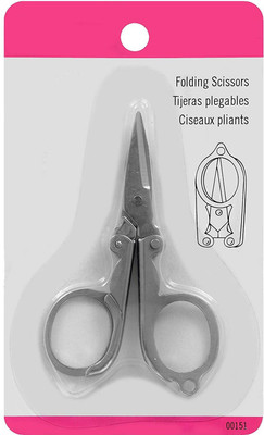 Xydrozen ® Home & Travel 5 Inch Folding Scissors Scissors(Set of 1, Silver)