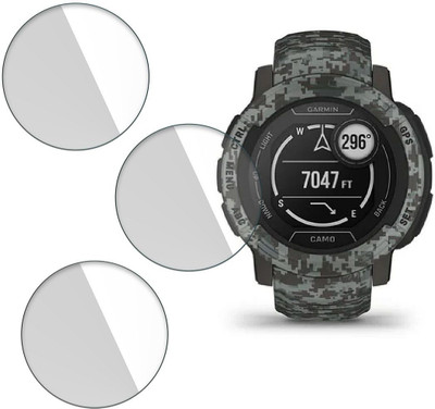 Enlinea Impossible Screen Guard for Garmin Instinct 2 - Camo Edition 9H Anti Shock Watch Screen Protector(Pack of 3)