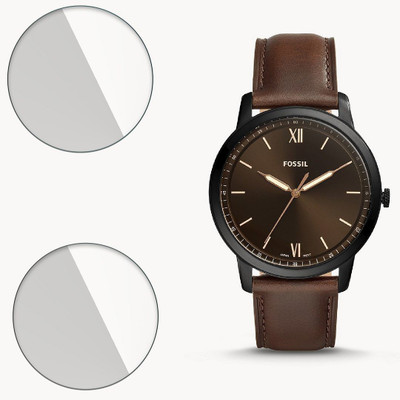 FCS Impossible Screen Guard for Fossil Minimalist Three-Hand 9H Anti Shock Watch Screen Protector(Pack of 2)