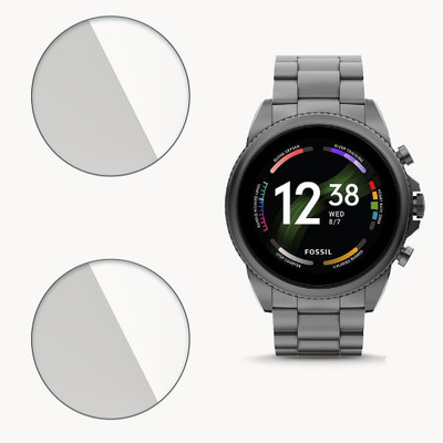 FCS Impossible Screen Guard for Fossil Gen 6 9H Anti Shock Watch Screen Protector(Pack of 2)