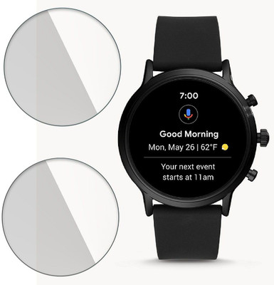 Enlinea Impossible Screen Guard for Fossil Gen 5 9H Anti Shock Watch Screen Protector(Pack of 2)