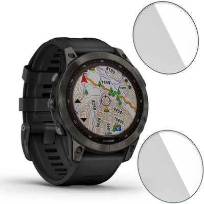 FCS Impossible Screen Guard for Garmin Fenix 7 Sapphire Solar 9H Anti Shock Watch Screen Protector(Pack of 2)