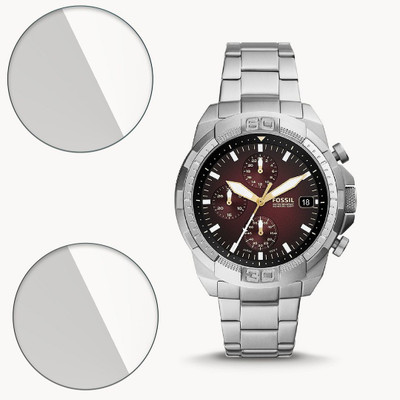 FCS Impossible Screen Guard for Fossil Bronson 9H Anti Shock Watch Screen Protector(Pack of 2)