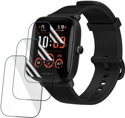 FCS Edge To Edge Screen Guard for Amazfit Bip U Pro Watch Screen Protector(Pack of 3)